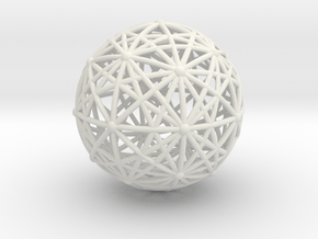 Dobble Sphere, Order 3, Empty in White Natural Versatile Plastic