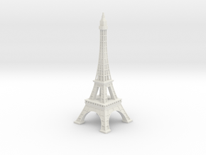 Eiffel Tower in White Natural Versatile Plastic