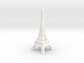 Eiffel Tower in White Smooth Versatile Plastic