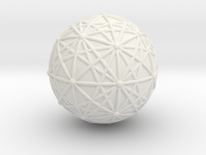 Dobble Sphere, Order 3, Filled in White Natural Versatile Plastic