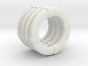 1/24 DKM Raumboote R-301 Life Ring SET x4 in White Natural Versatile Plastic