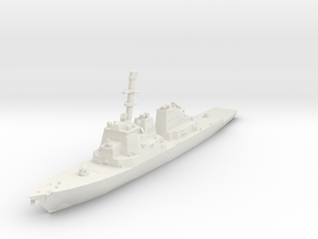 USS Arleigh Burke DDG-51 in White Natural Versatile Plastic: 1:1200