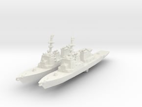 USS Arleigh Burke DDG-51 in White Natural Versatile Plastic: 1:3000