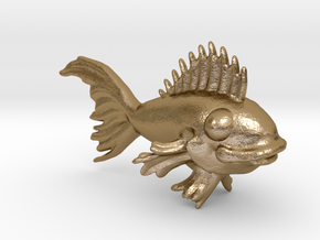 Fish in Polished Gold Steel