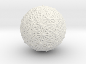 Dobble Sphere, Order 5, Filled in White Natural Versatile Plastic