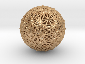 Dobble Sphere, Order 5, Empty in Natural Bronze