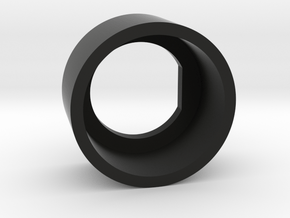 Push Button Shroud A1.5 in Black Smooth Versatile Plastic