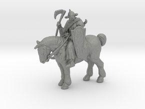 Death Dealer On Horse miniature model fantasy dnd in Gray PA12