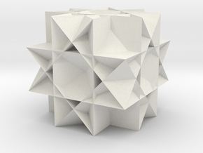 Great Rhombicuboctahedron3 in White Natural Versatile Plastic