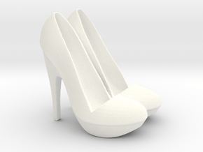 Shoe Phone/Tablet holder in White Smooth Versatile Plastic