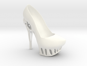 Right Biomimicry High Heel in White Smooth Versatile Plastic