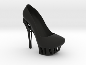 Right Biomimicry High Heel in Black Smooth Versatile Plastic