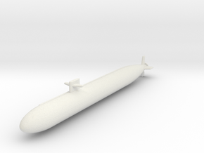 USS Los Angeles SSN-688 in White Natural Versatile Plastic: 1:1200