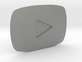 Youtube Play Button Gold in Gray PA12