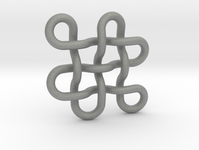 endless knot / eternal knot / buddha knot small in Gray PA12