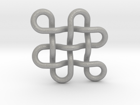 Endless knot / eternal knot / buddha knot medium   in Aluminum