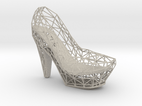 Right Wireframe High Heel in Natural Sandstone
