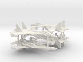 Su-33 Flanker D (Loaded) in White Natural Versatile Plastic: 1:700