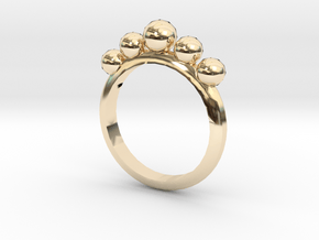Disco Ball Ring in 14k Gold Plated Brass: 7 / 54