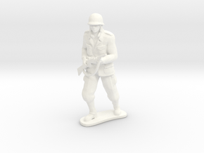 Army Soldier - Caje - COMBAT in White Processed Versatile Plastic