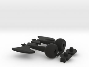 TF Earthrise Kingdom Prime Axe Set in Black Smooth Versatile Plastic
