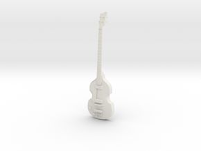 Höfner Violin Beatles Bass, Scale 1:6 in White Natural Versatile Plastic