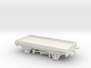 HO/OO Elongated 1-Plank Wagon Chain in White Natural Versatile Plastic