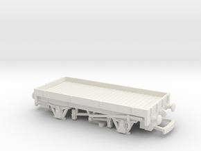 HO/OO Elongated 1-Plank Wagon Bachmann in White Natural Versatile Plastic