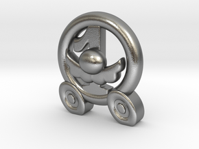 Mario KART Trophy in Natural Silver