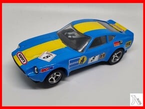 Chassis for Scalextric Datsun 260Z in White Natural Versatile Plastic