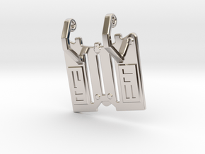 KR Ahsoka - Master Chassis - L-Part8 in Rhodium Plated Brass
