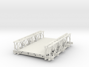 1/87 Scale Bailey Bridge Section in White Natural Versatile Plastic