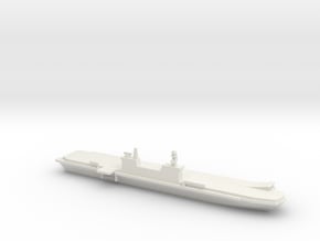 1/700 scale Italian aircraft carrier Cavour in White Natural Versatile Plastic