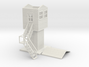 HO/OO Small Signal Box standard in White Natural Versatile Plastic