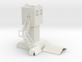 HO/OO Small Signal Box Bachmann in White Natural Versatile Plastic