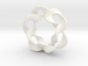 Interlocked waves in White Smooth Versatile Plastic