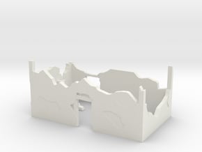 European House Ruins 1/100 in White Natural Versatile Plastic