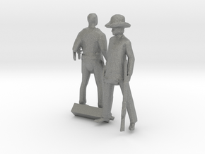 HO Scale Old West Figures in Gray PA12