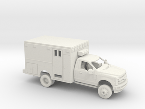 1/87 2017 Ford F-Series Reg Cab Ambulance Kit in White Natural Versatile Plastic