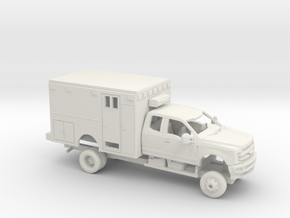 1/87 2017 Ford F-Series Ext Cab Ambulance Kit in White Natural Versatile Plastic