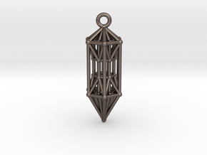 Stargate Healingstick Pendant in Polished Bronzed-Silver Steel