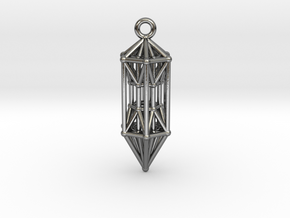 Stargate Healingstick Pendant in Polished Silver