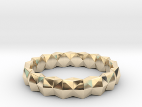 Brilliant Ring_R01 in 14k Gold Plated Brass: 5 / 49