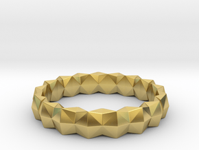 Brilliant Ring_R01 in Polished Brass: 5 / 49