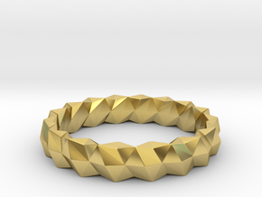Brilliant Ring_R02 in Polished Brass: 5 / 49