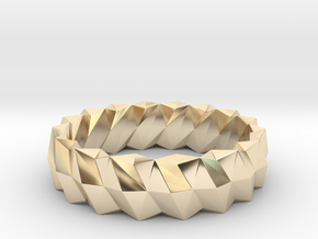 Brilliant Ring_R04 in 14k Gold Plated Brass: 5 / 49