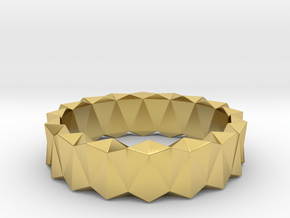Brilliant Ring_R05 in Polished Brass: 5 / 49