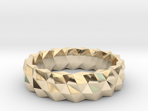 Brilliant Ring_R08 in 14k Gold Plated Brass: 5 / 49