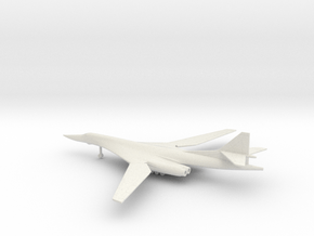 Tupolev Tu-160 (spread wings) in White Natural Versatile Plastic: 1:500