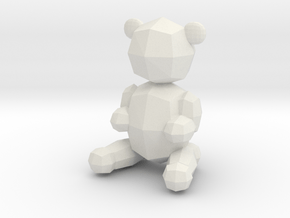 Teddi - 3D Printed Companion in White Natural Versatile Plastic